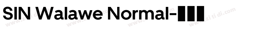 SIN Walawe NormaI字体转换